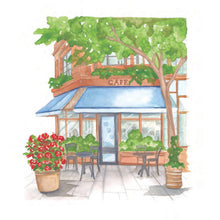 Cozy Cafés Watercolor Workbook