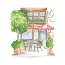 Cozy Cafés Watercolor Workbook