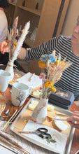 Painted Vase and Dried Florals June 3