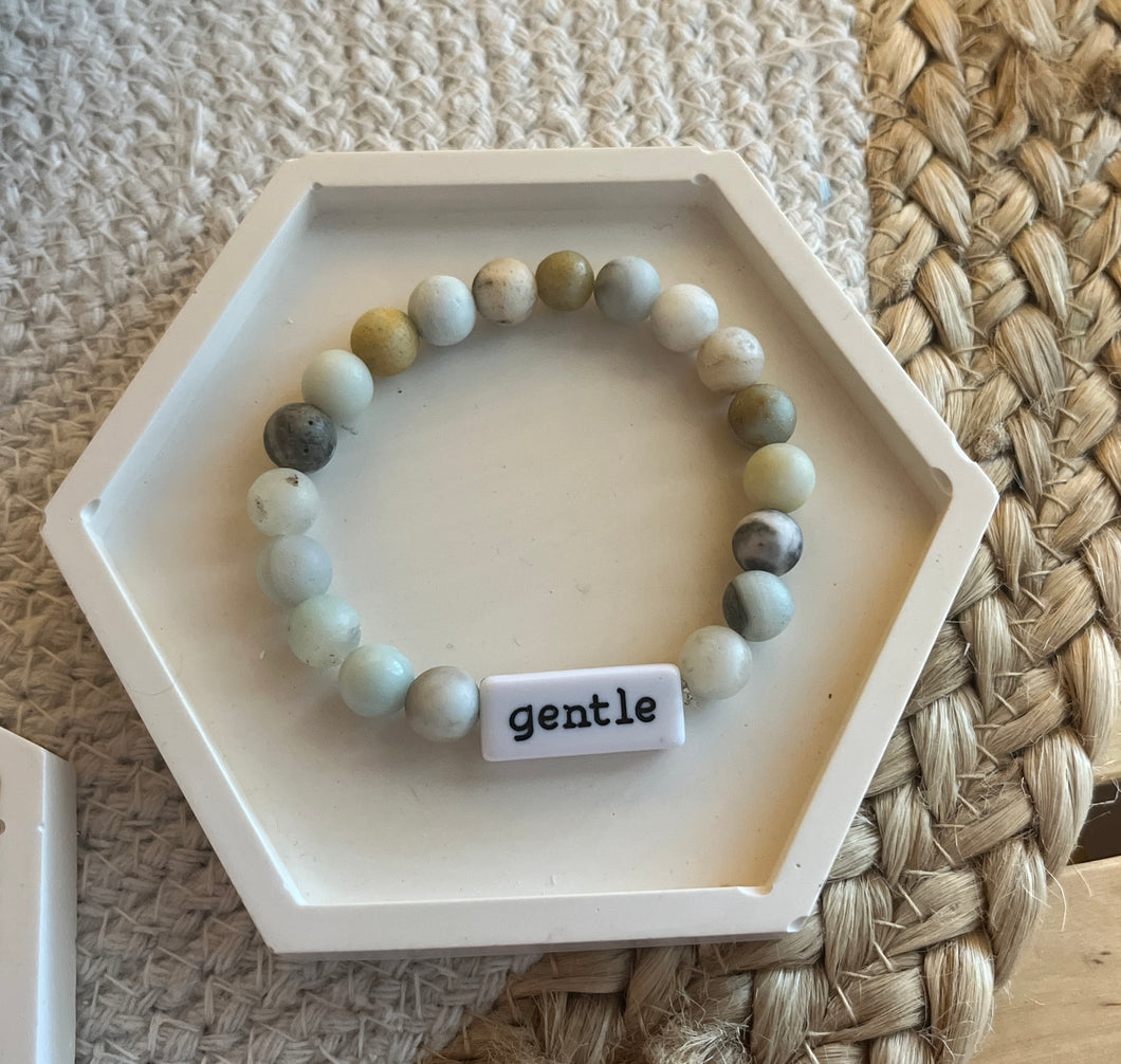 Amazonite Bracelet and Tray 